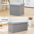 Linen Storage Ottoman Bench for Entryway, Living Room or Bedroom