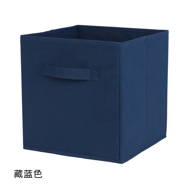 Foldable Fabric Cube Storage Bin for Shelves, Closets & Playrooms