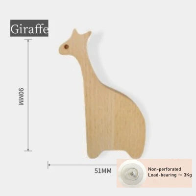 Woodland Animal Wooden Wall Hooks