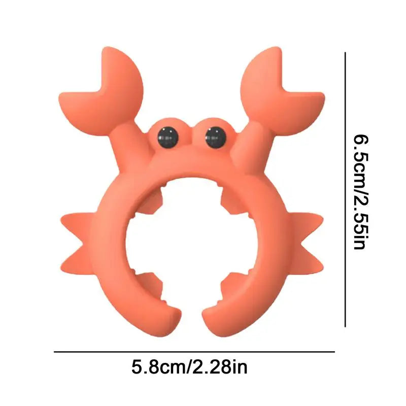Crab-Shaped Silicone Utensil Rest for Kitchen Counters and Stovetops