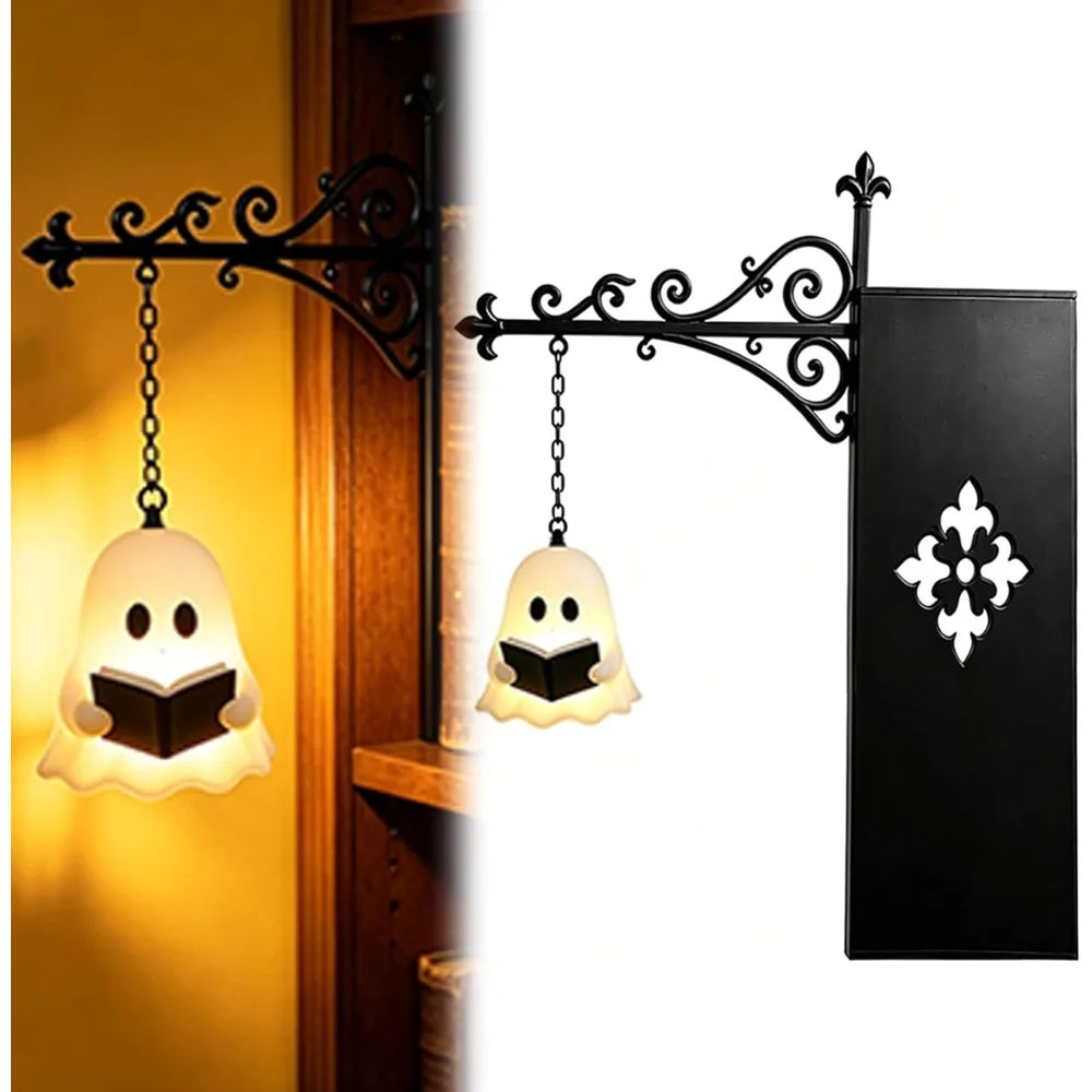 Marlow Iron Lantern Book Nook Light – Cozy Bookshelf & Reading Nook Accent Lamp