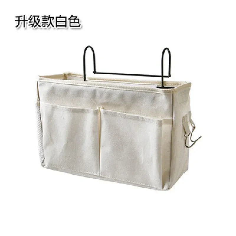 Hanging Bedside Organizer Caddy with Pockets