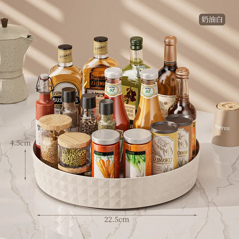360° Rotating Lazy Susan Turntable for Kitchen and Bathroom Organization