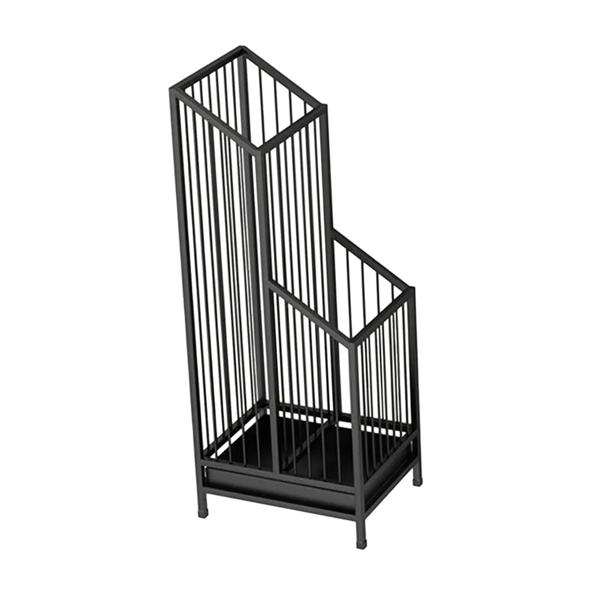 Iron Umbrella Stand with Removable Drip Tray – Black, White, or Gold for Tidy Entryways & Hallways