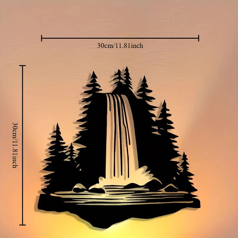 Lakeview Round Metal Wall Art
