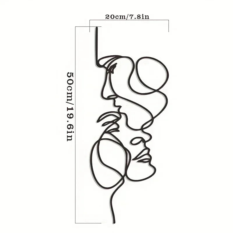 Calla Line Art Metal Wall Sculpture