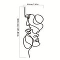 Calla Line Art Metal Wall Sculpture