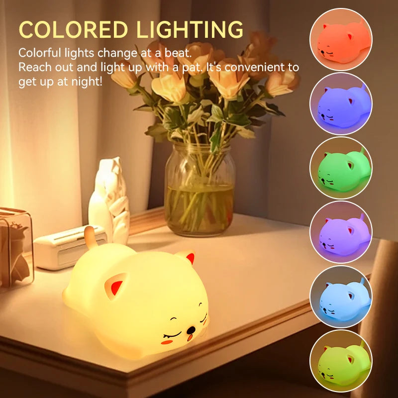 Miso the Snoring Cat Touch Night Light