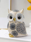 Arden Whimsical Owl Resin Sculpture for Bookshelf & Tabletop Decor
