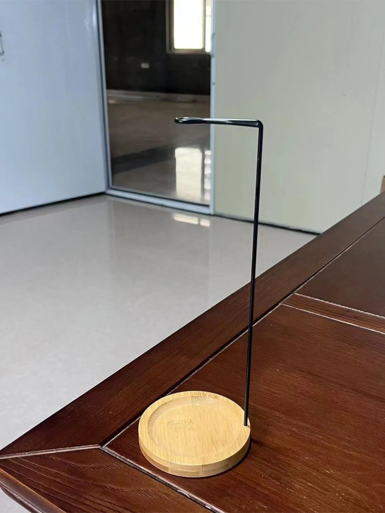 Wooden Incense Stick Holder with Round Tray for Calm Spaces