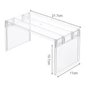 Clear Stackable Fridge Shelf Organizer for Kitchen & Pantry