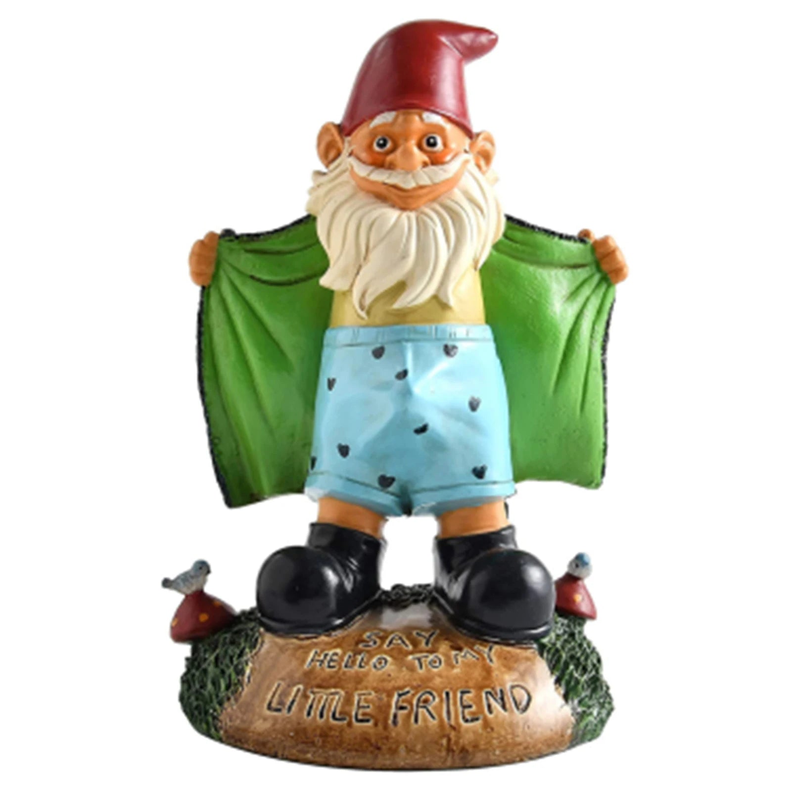 Whimsical Garden Gnome Statue for Yard or Patio Decor