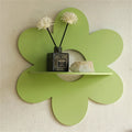 Arden Flower Floating Shelf – Wood Wall Art for Bedroom & Bathroom