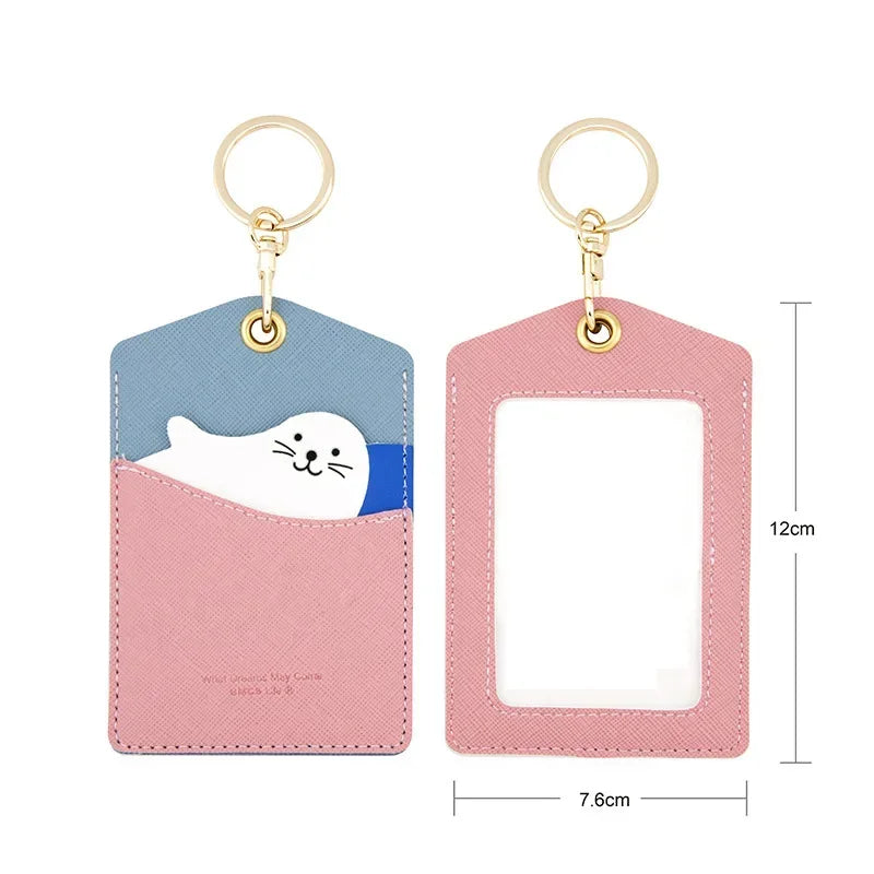 Meadow Animal Card Holder Keychain