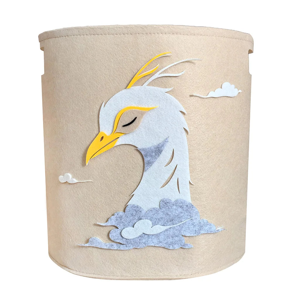 Cartoon Cotton Animal Storage Basket for Kids' Room & Playroom Organization