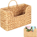 Woven Straw Magazine Wall Basket for Entryway, Bath & Desk