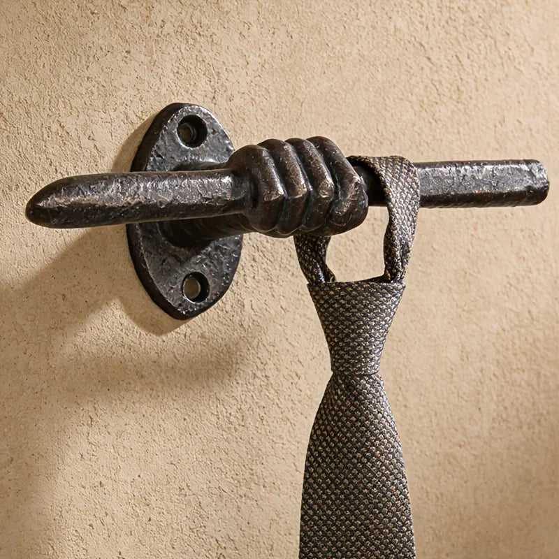 Barrow Hand Cast Iron Wall Hook for Entryway or Bedroom