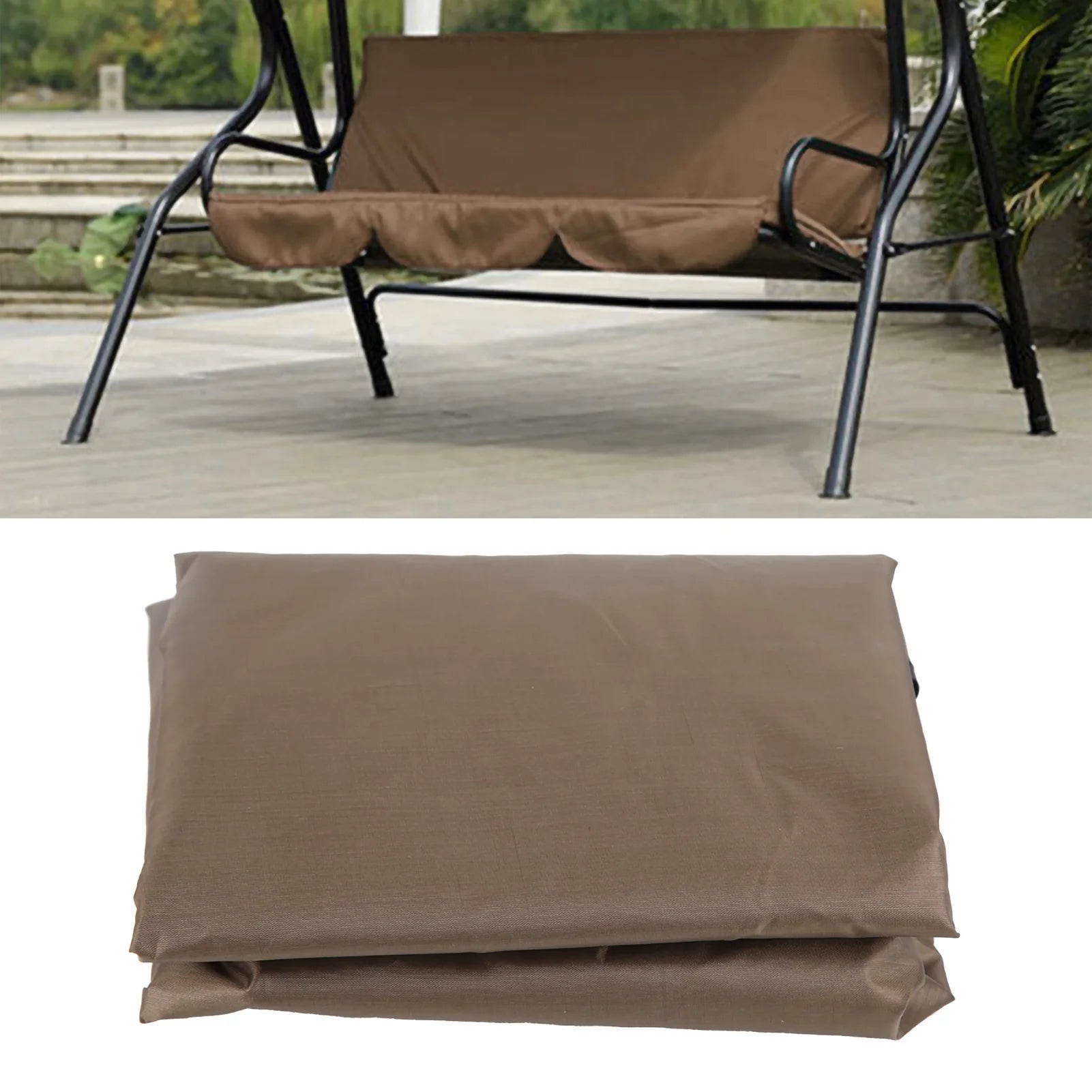 Outdoor 3-Seat Swing Cushion Cover – 150 x 50 cm Weather-Resistant