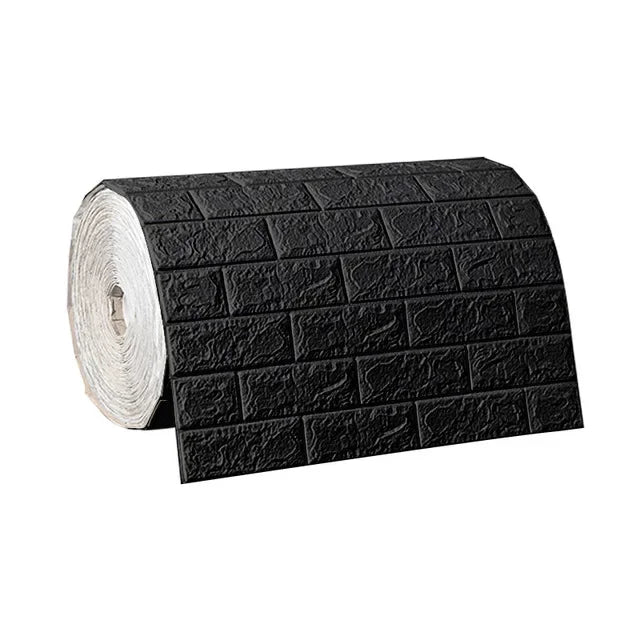 3D Foam Brick Wall Panels – Peel-and-Stick Accent Wallpaper for Living Room, Bedroom, or TV Area