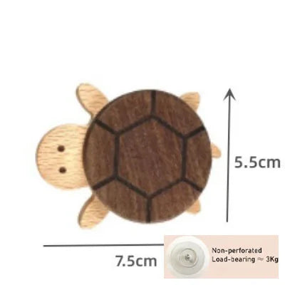Wildwood Animal Wall Hooks – Solid Wood Kids' Room Organizer
