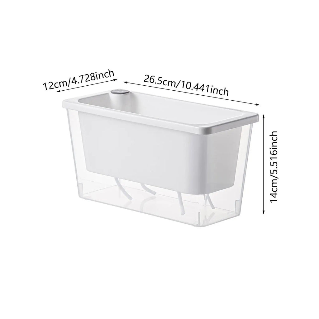 Self-Watering Rectangular Planter Box for Indoor Windowsills & Balconies