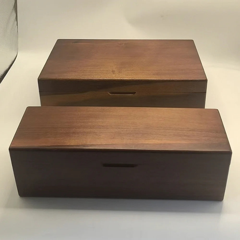 Acacia Wood Tea Bag Organizer Box for Kitchen or Tea Nook