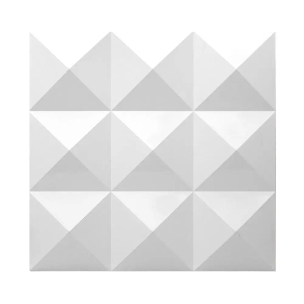 Diamond Design 3D Wall Panels – Modern Self-Adhesive Decorative PVC Tiles for Living Room & Bedroom Accent Walls, 30x30cm, Black or