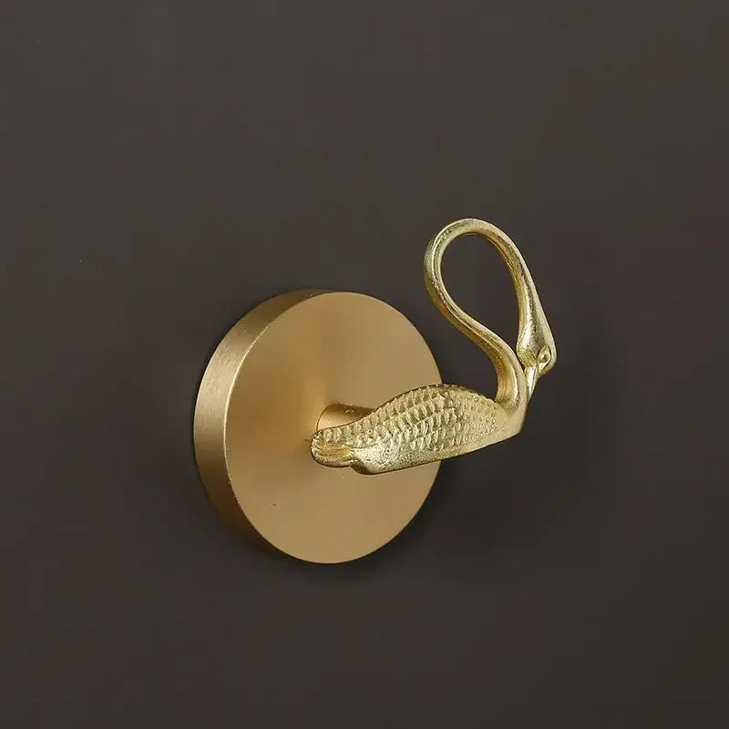 Alder Brass Animal & Botanical Wall Hook