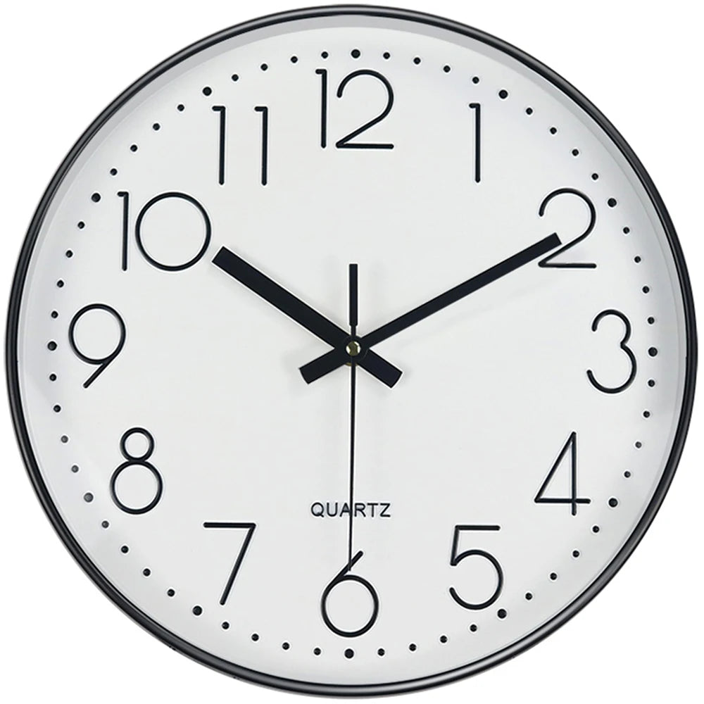 Marlow Minimalist Wall Clock with Tempered Glass Face