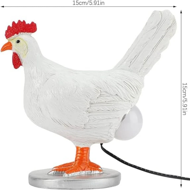 Farmhouse Chicken and Duck Night Light Table Lamps