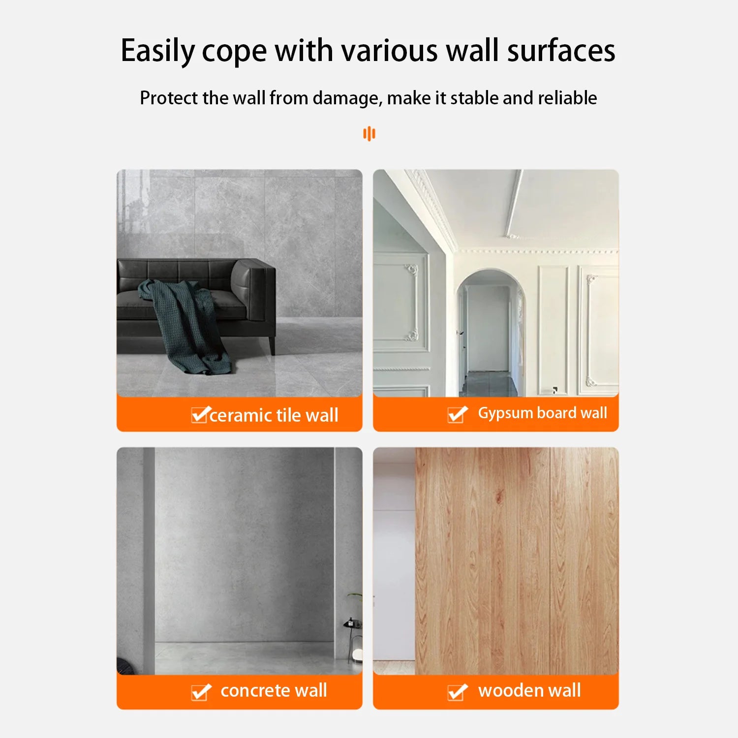 Wall-Mounted Wood and Metal Coat Rack with Hooks for Entryway or Bedroom