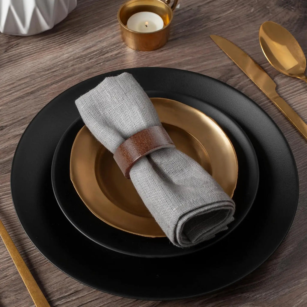 Set of 12 Wood Napkin Rings for Dining and Entertaining