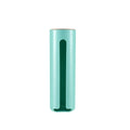 Wall-Mounted Cotton Pad Holder with Wood Top for Bathroom or Vanity