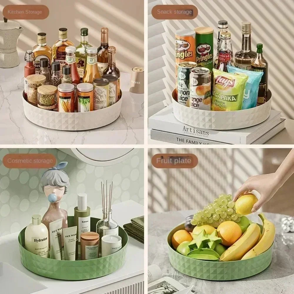360° Rotating Lazy Susan Turntable for Kitchen and Bathroom Organization