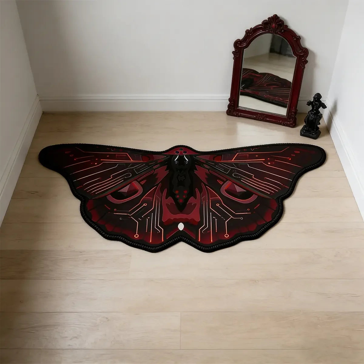 Mariposa Shaped Boho Runner Rug for Bedroom, Entryway, or Living Room