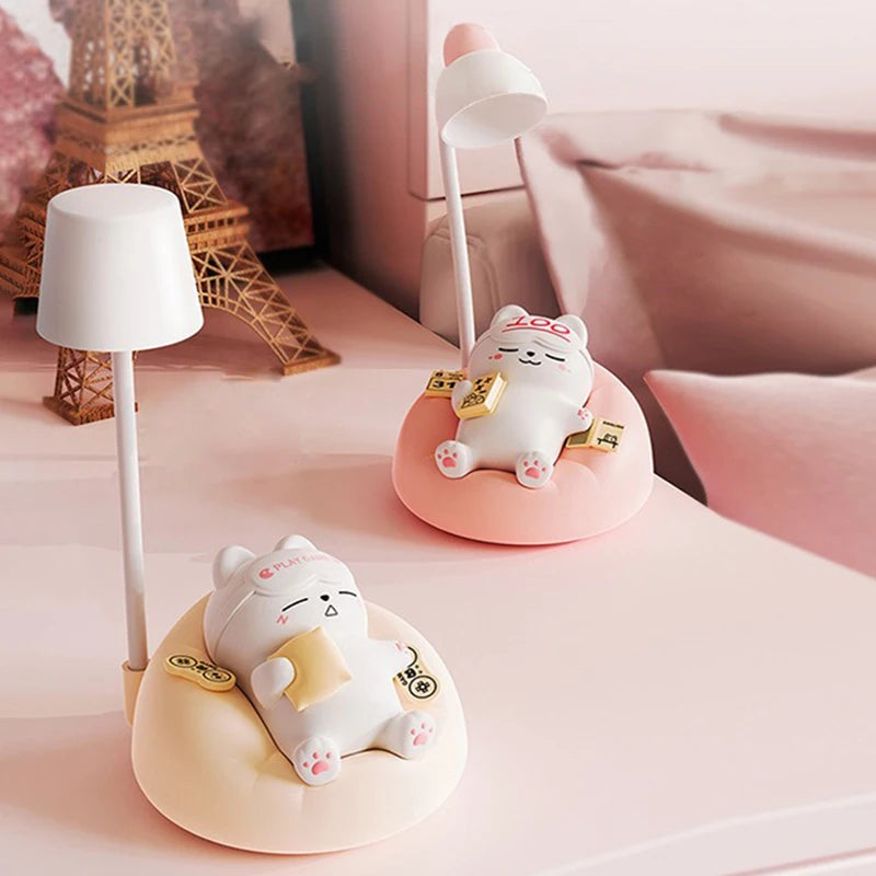 Lounging Animal USB Rechargeable LED Night Light