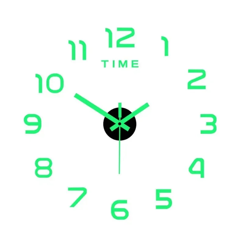 Modena Frameless 3D Wall Clock, Acrylic, 40cm
