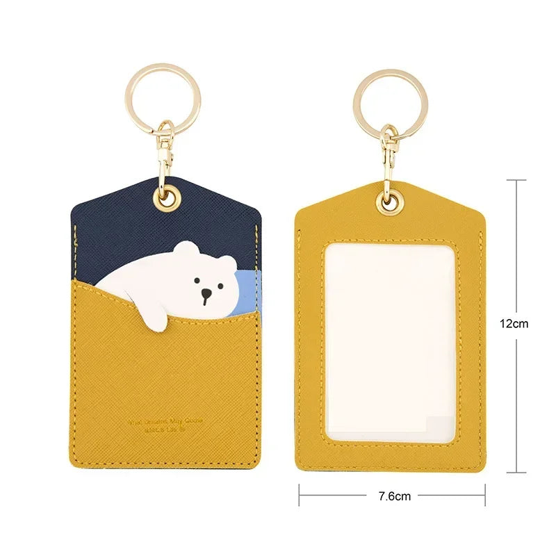 Meadow Animal Card Holder Keychain