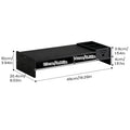 Three-Tier Desk Organizer Shelf with Monitor Riser and Storage Compartments