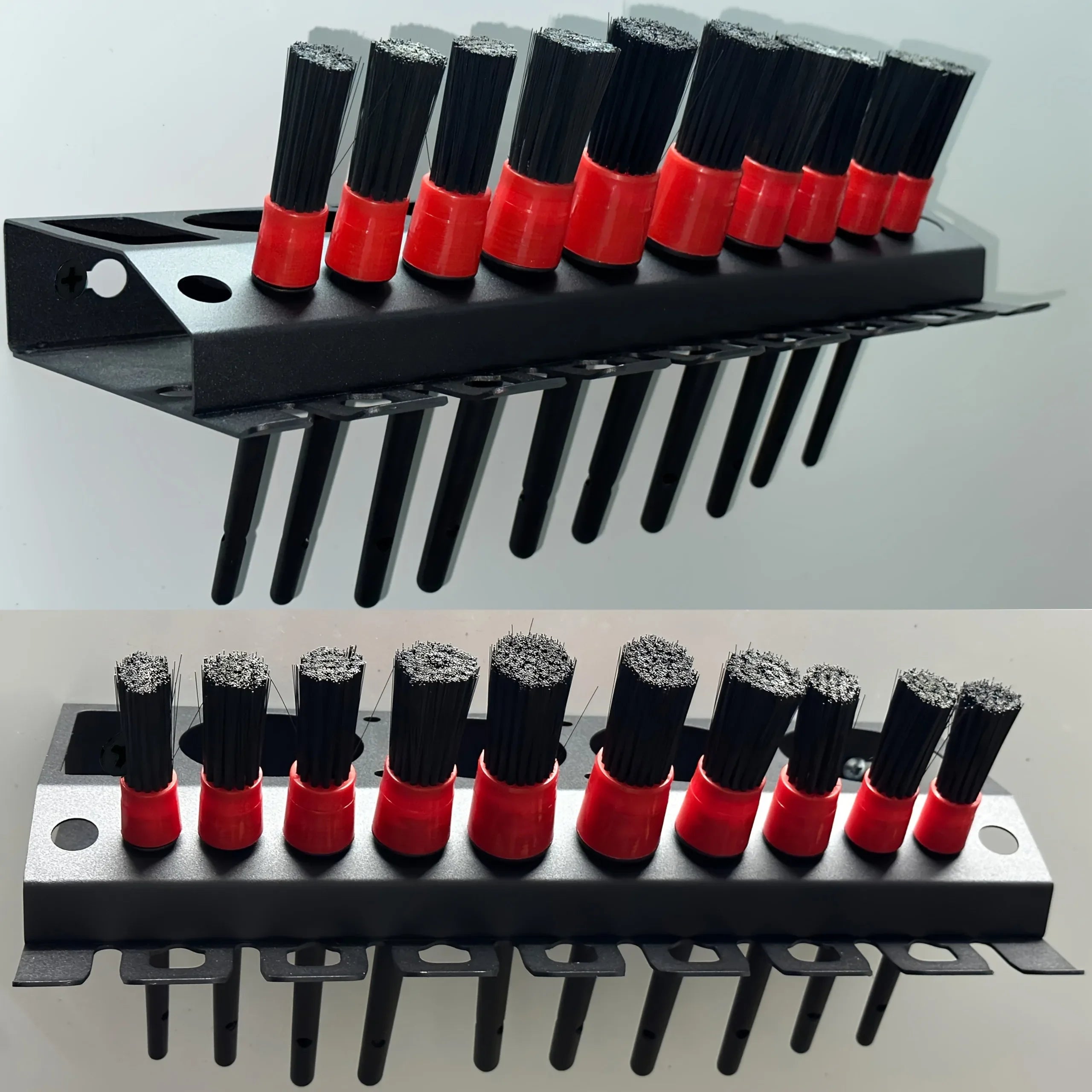 Wall-Mounted Spray Bottle and Tool Organizer Rack