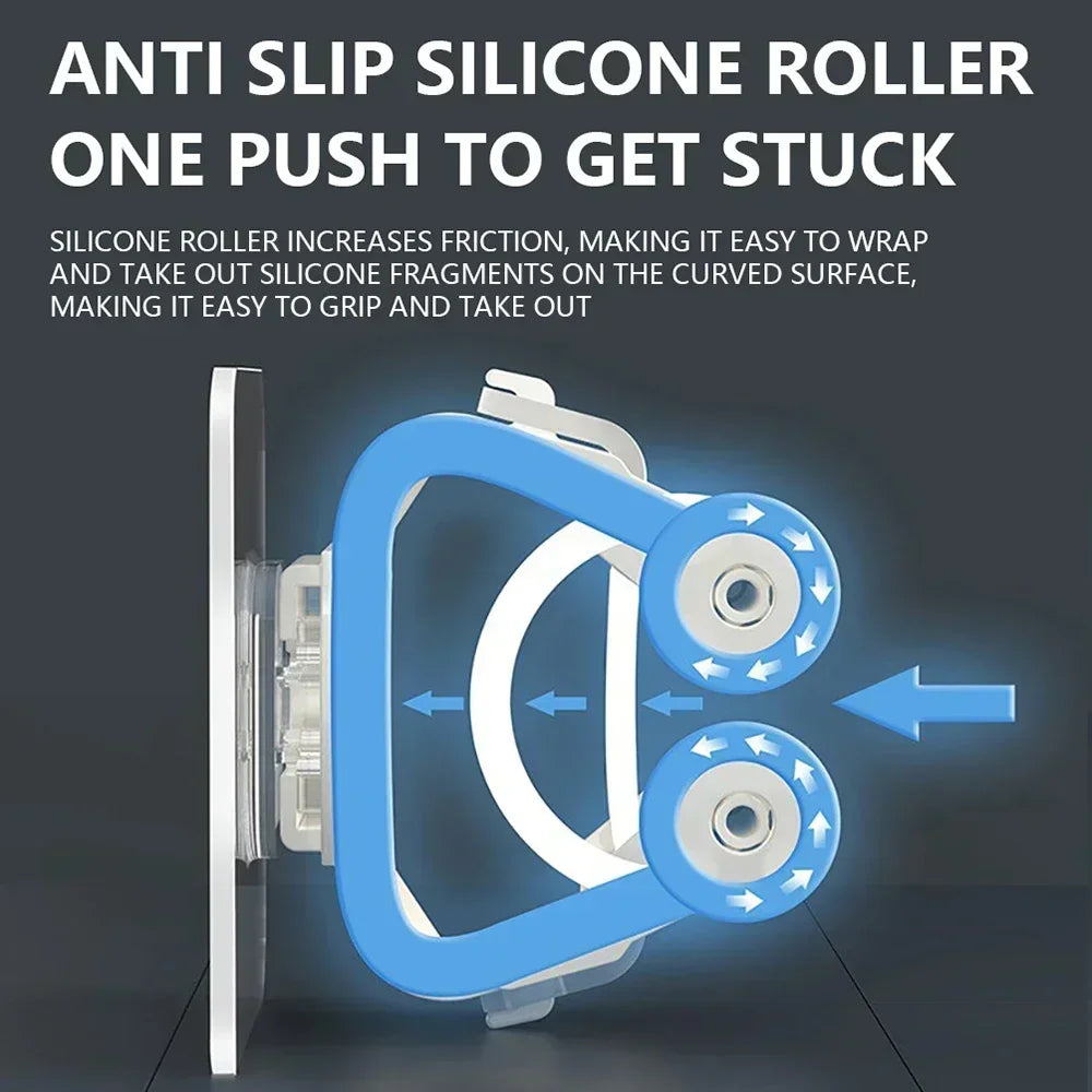 Self-Adhesive Wall Mop Holders for Bathroom & Kitchen Organization