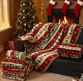 Cozy Sherpa Christmas Throw Blanket – Festive Fleece Holiday Blanket for Sofa, Bed, or Living Room Decor