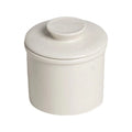 Solid Color Ceramic French Butter Crock with Lid