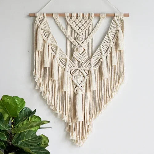 Eden Macrame Wall Hanging – Handwoven Cotton Tapestry