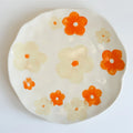 Meadow Hand-Painted Ceramic Dessert Plate – Flower Patterned Porcelain Saucers for Cozy Coffee & Tea Table Settings
