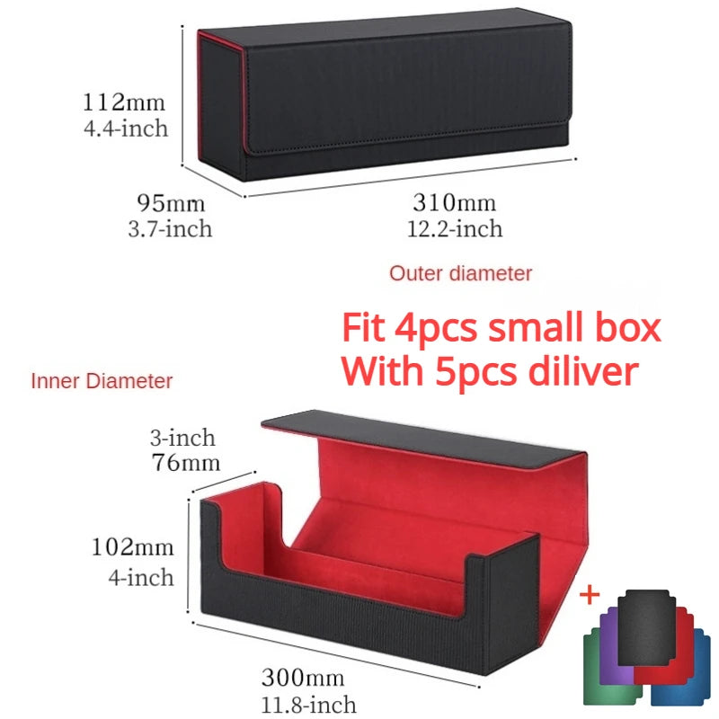 Card Deck Storage Box for Trading & Game Cards – Colorful Organizer
