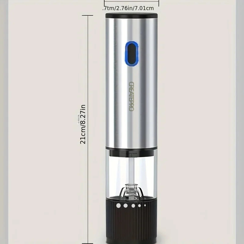 Rechargeable Electric Salt and Pepper Grinder – Adjustable Coarseness