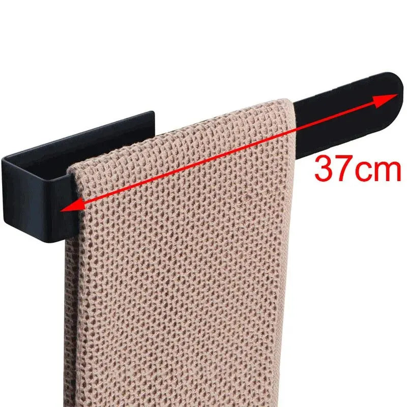 Self-Adhesive Stainless Steel Towel Rack for Bathroom & Kitchen
