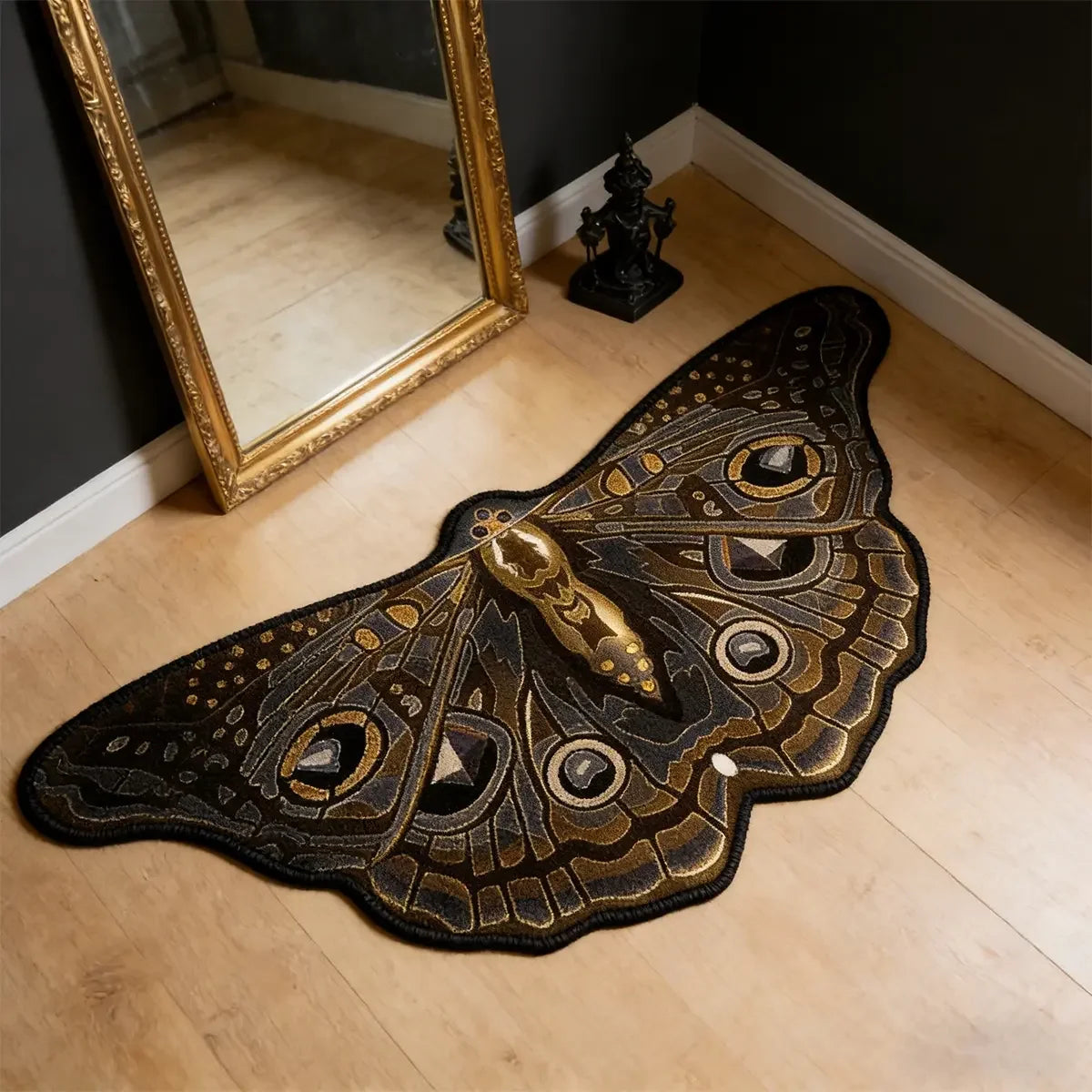 Mariposa Shaped Boho Runner Rug for Bedroom, Entryway, or Living Room