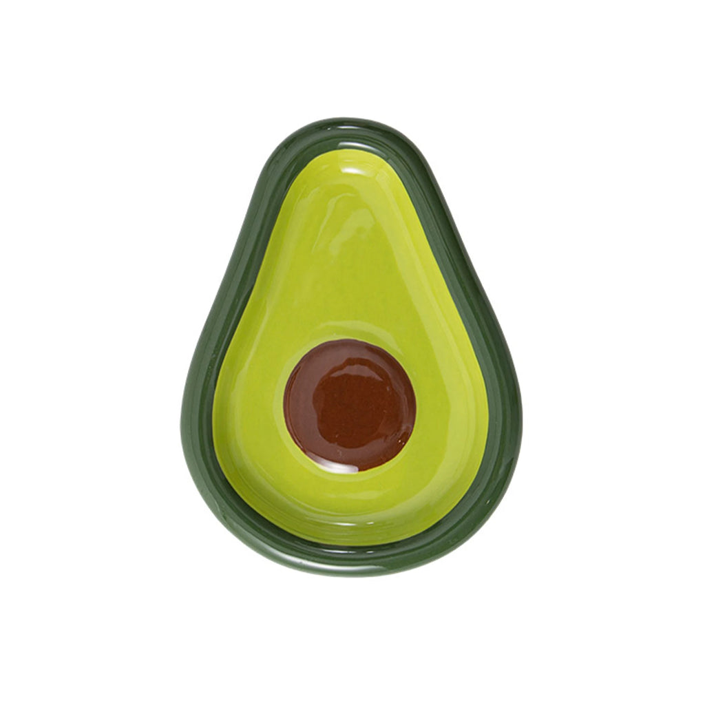 Avocado Ceramic Spoon Rest for Kitchen Countertops